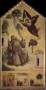 GIOTTO di Bondone Assisi Saint - Francois accept the stigma oil painting